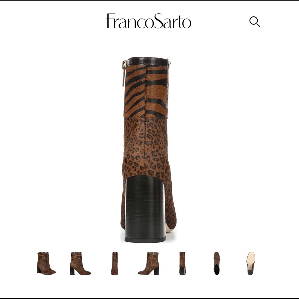 Franco Sarto leopard/cheetah boots NWOB 👢👢 - Picture 4 of 10